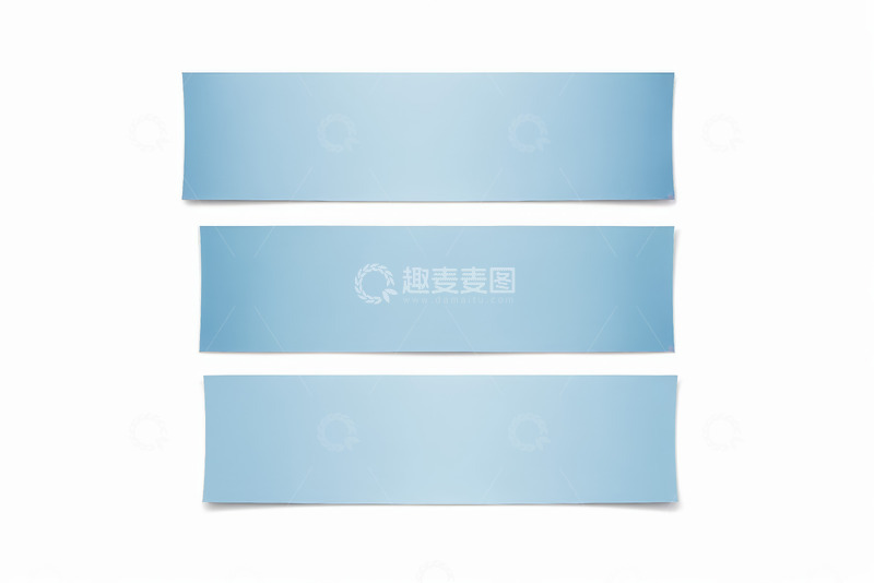高清大图下载【趣麦麦图】三张浅蓝色长方形背景素材