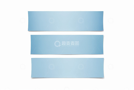 三张浅蓝色长方形背景素材