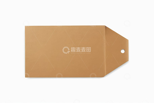 棕色空白信封特写