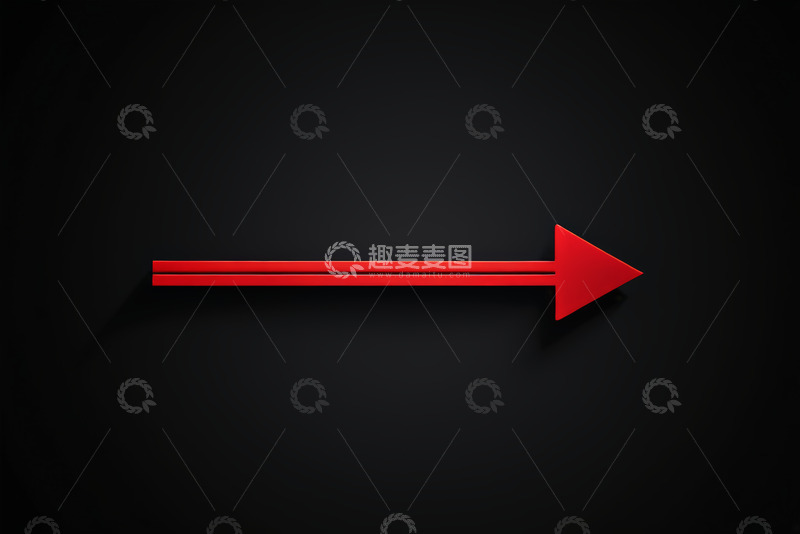 高清大图下载【趣麦麦图】黑色背景彩色渐变箭头