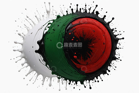 彩色油漆飞溅效果
