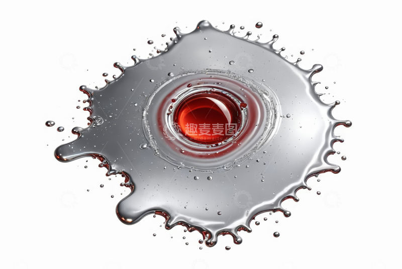 高清大图下载【趣麦麦图】红色液体飞溅特写