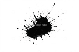 黑色液体飞溅画面