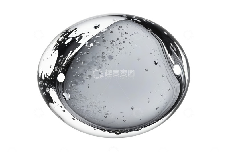 高清大图下载【趣麦麦图】悬浮透明水泡含细密气泡