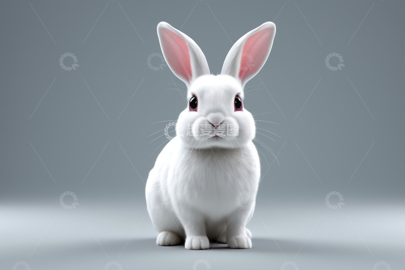 高清大图下载【趣麦麦图】可爱白兔特写
