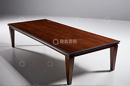 现代风格木质长桌展示