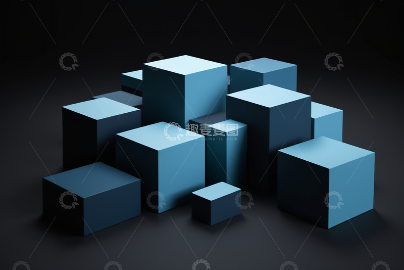 高清大图下载【趣麦麦图】黑色背景上的橙色箭头符号