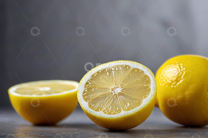 高清大图下载【趣麦麦图】新鲜柠檬特写