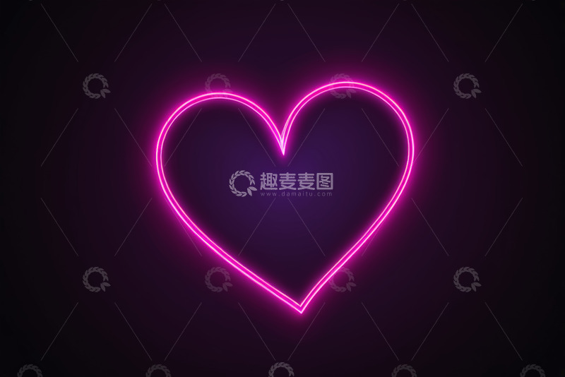 高清大图下载【趣麦麦图】发光圆环灯光装饰效果