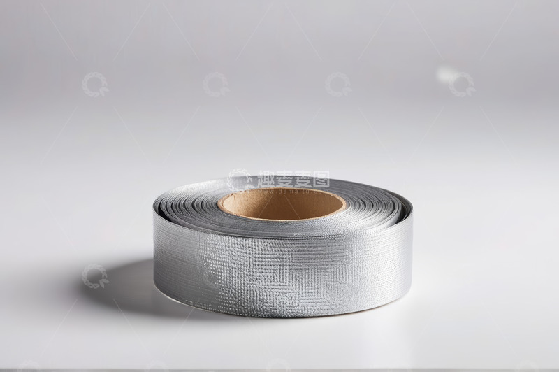 高清大图下载【趣麦麦图】银色胶带卷特写