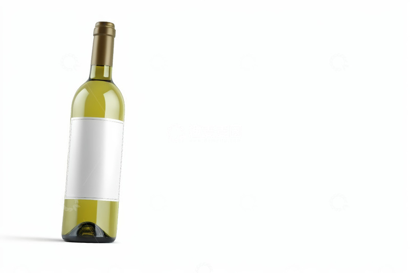高清大图下载【趣麦麦图】白背景下的葡萄酒瓶