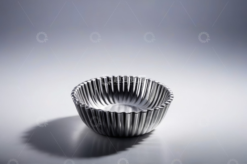 高清大图下载【趣麦麦图】金属波纹碗特写