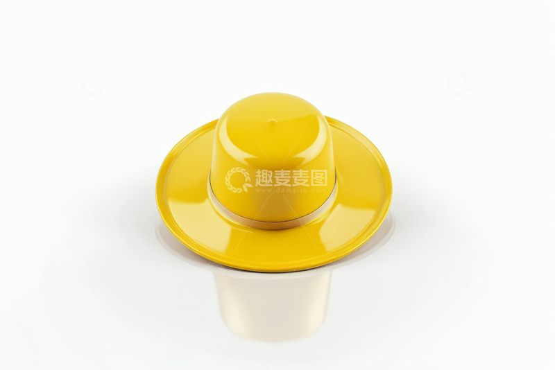 高清大图下载【趣麦麦图】黄色礼帽产品展示