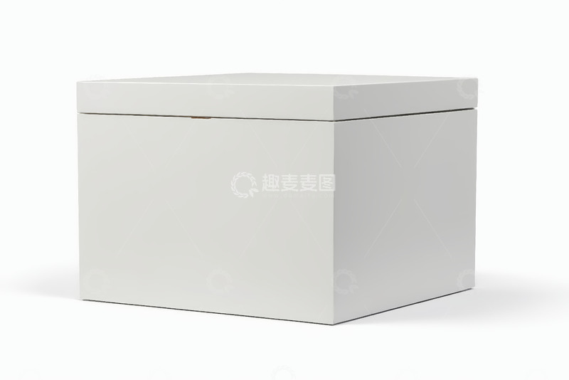 高清大图下载【趣麦麦图】白色方形包装盒素材