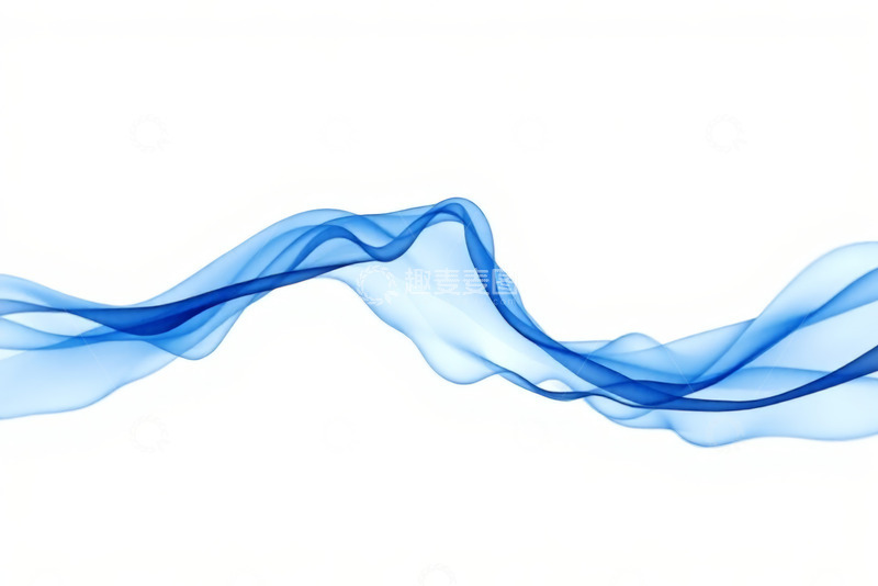 高清大图下载【趣麦麦图】蓝色流动抽象线条背景
