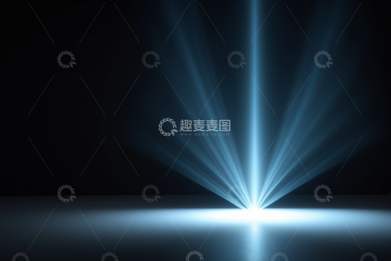 高清大图下载【趣麦麦图】蓝色光束舞台背景