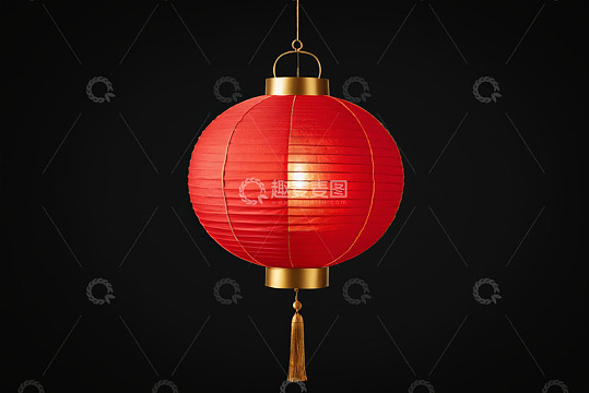 红色中国风悬挂灯笼