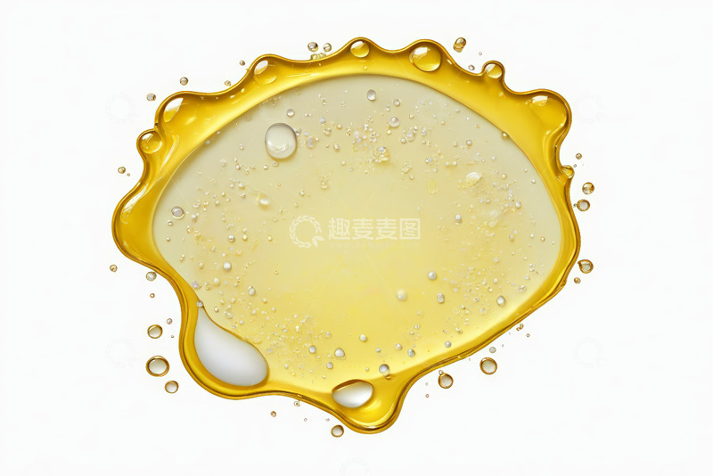 高清大图下载【趣麦麦图】黄色液体滴溅微距画面