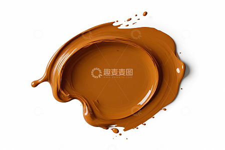 棕色油漆泼洒效果