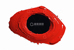 红色油漆飞溅效果