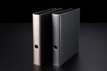 金属质感文件夹特写