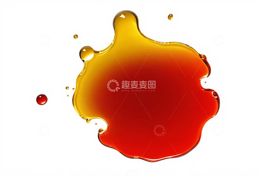 红黄液体飞溅画面素材