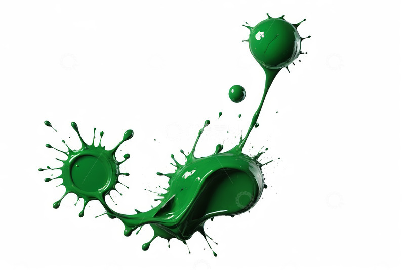 高清大图下载【趣麦麦图】绿色液体飞溅素材