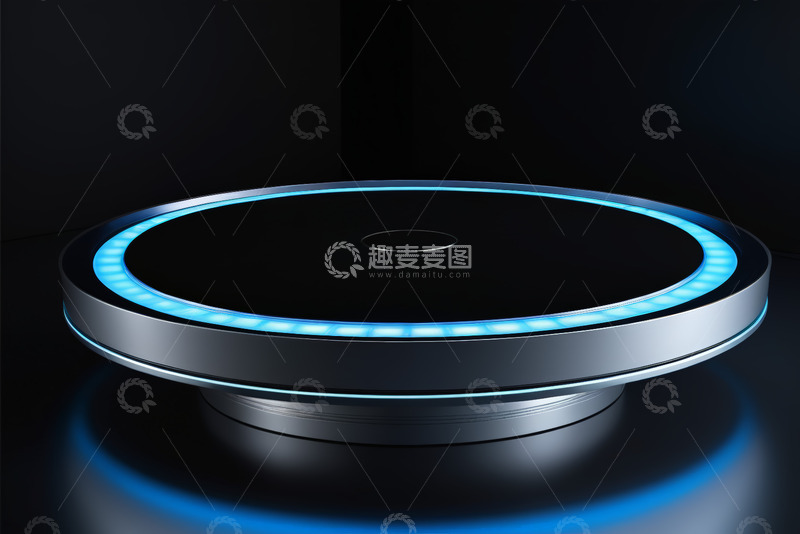 高清大图下载【趣麦麦图】现代科技感圆形发光设备
