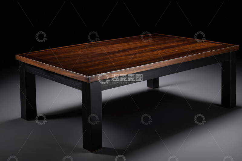 高清大图下载【趣麦麦图】现代木质长方形桌子展示