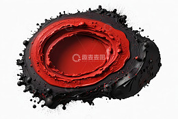 红黑油漆飞溅效果