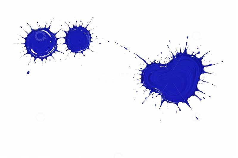 高清大图下载【趣麦麦图】蓝色油漆飞溅图案