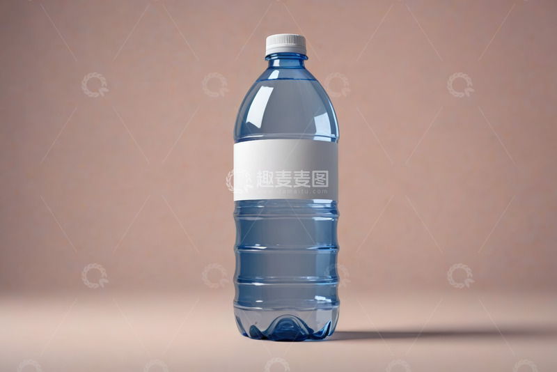 高清大图下载【趣麦麦图】蓝色塑料瓶装饮用水