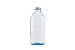 透明塑料瓶特写素材