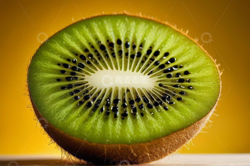 高清大图下载【趣麦麦图】切开的猕猴桃特写