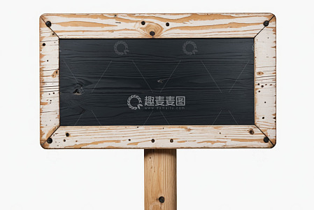 木质空白指示牌素材