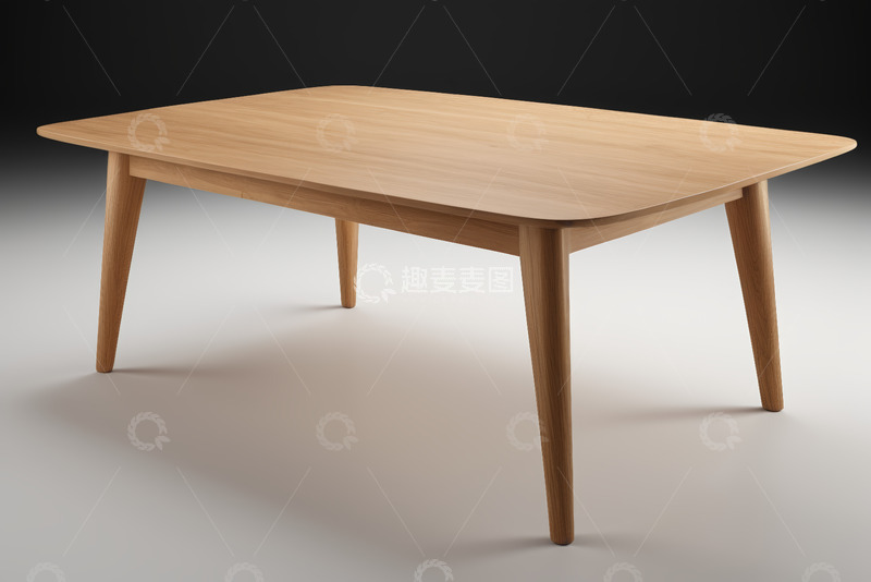 高清大图下载【趣麦麦图】现代风格木质长方形桌子