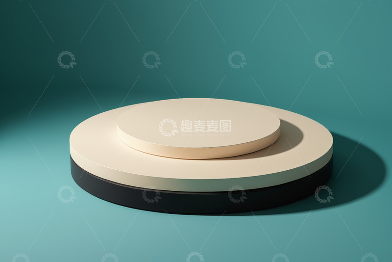 高清大图下载【趣麦麦图】简约圆形产品展示台
