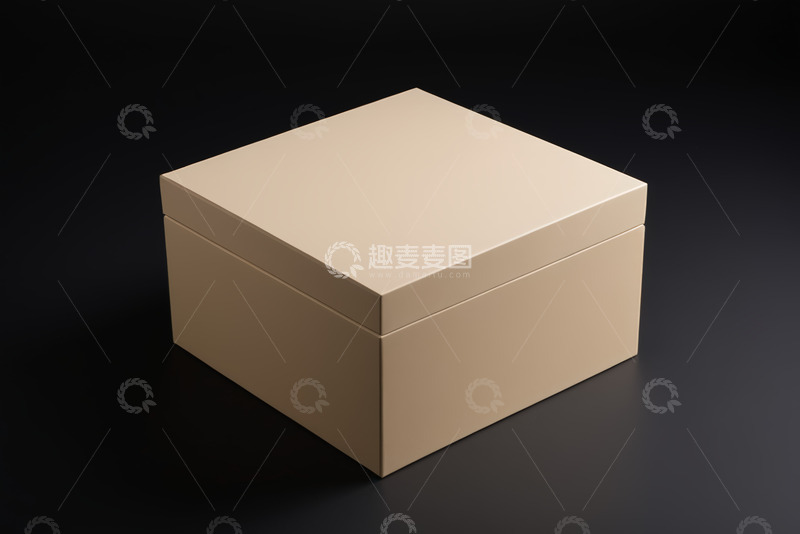 高清大图下载【趣麦麦图】米色方形盒子静物