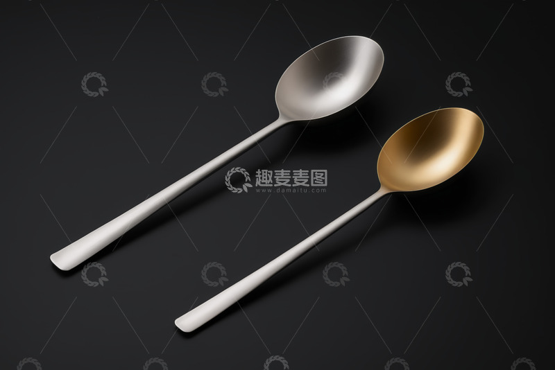 高清大图下载【趣麦麦图】金属勺子特写静物素材