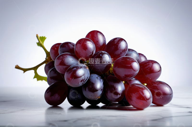 高清大图下载【趣麦麦图】紫红色葡萄静物特写