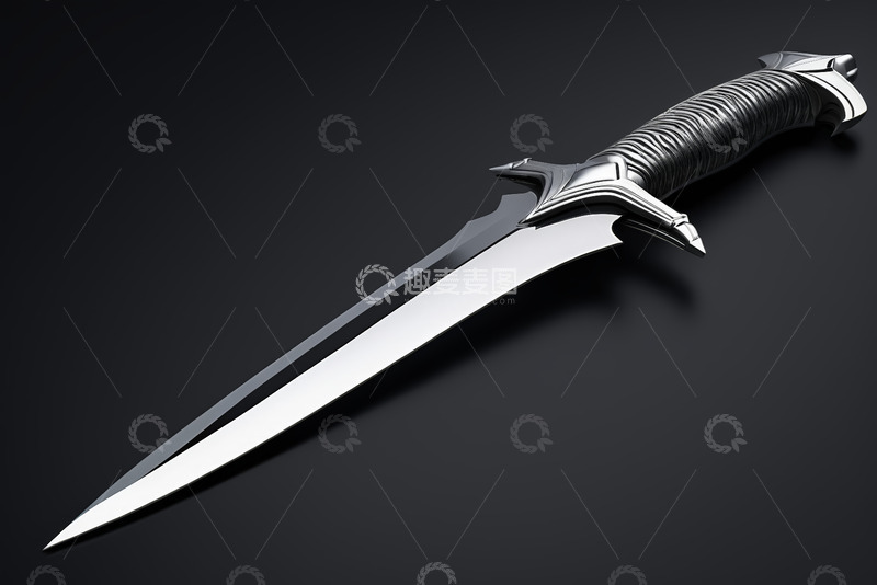 高清大图下载【趣麦麦图】金属匕首特写素材