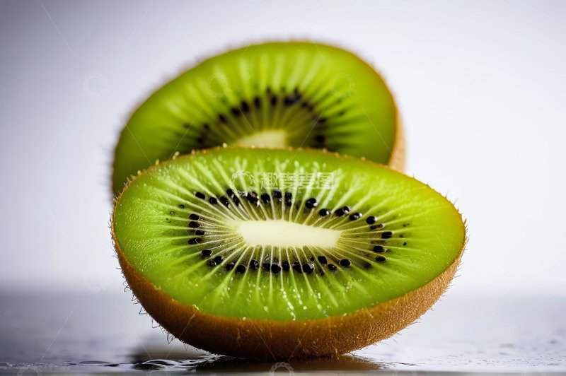 高清大图下载【趣麦麦图】切开的新鲜猕猴桃特写