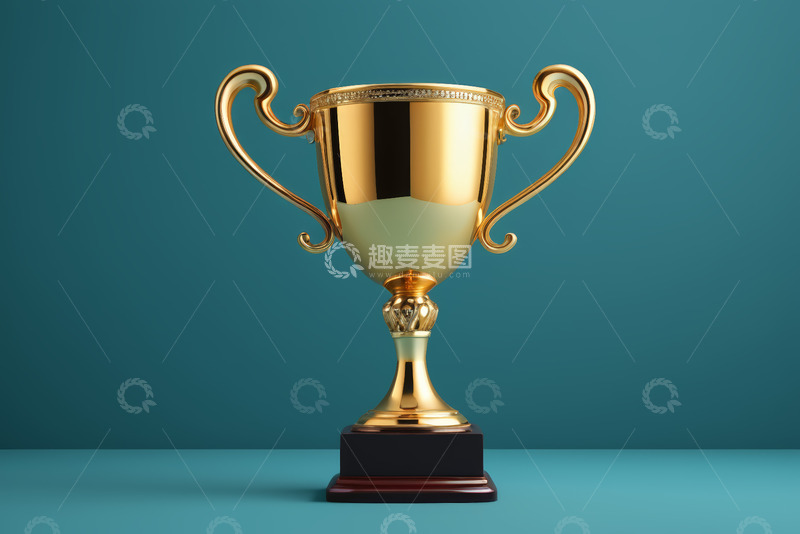 高清大图下载【趣麦麦图】金色奖杯特写