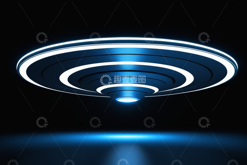 高清大图下载【趣麦麦图】悬浮发光科技感环形物体