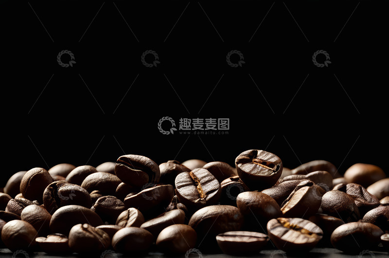 高清大图下载【趣麦麦图】特写咖啡豆素材