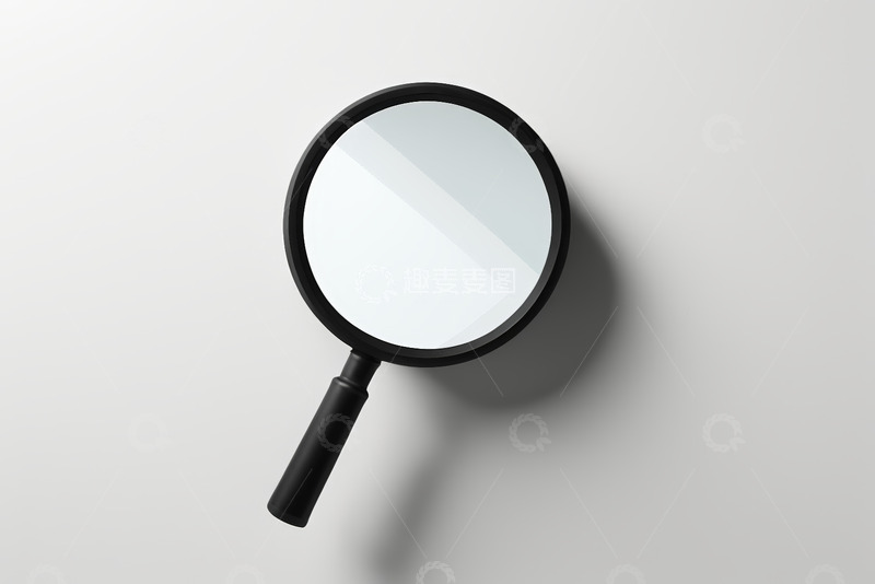 高清大图下载【趣麦麦图】黑色放大镜特写