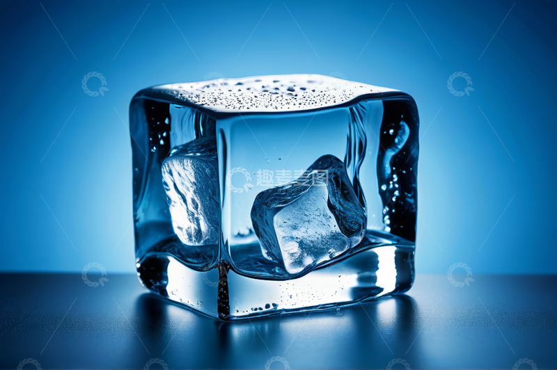 高清大图下载【趣麦麦图】透明冰块特写