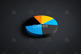 立体彩色饼状图表