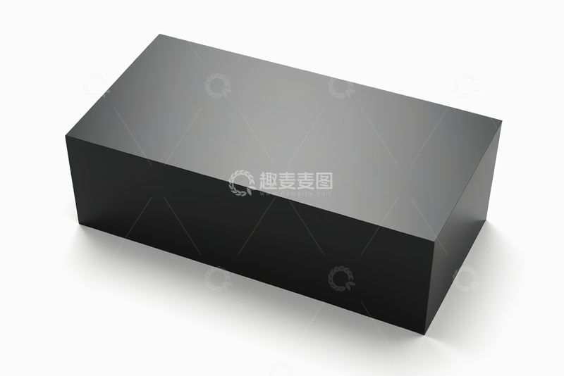 高清大图下载【趣麦麦图】黑色长方体盒子素材