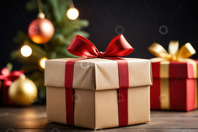高清大图下载【趣麦麦图】圣诞节礼物包装与装饰